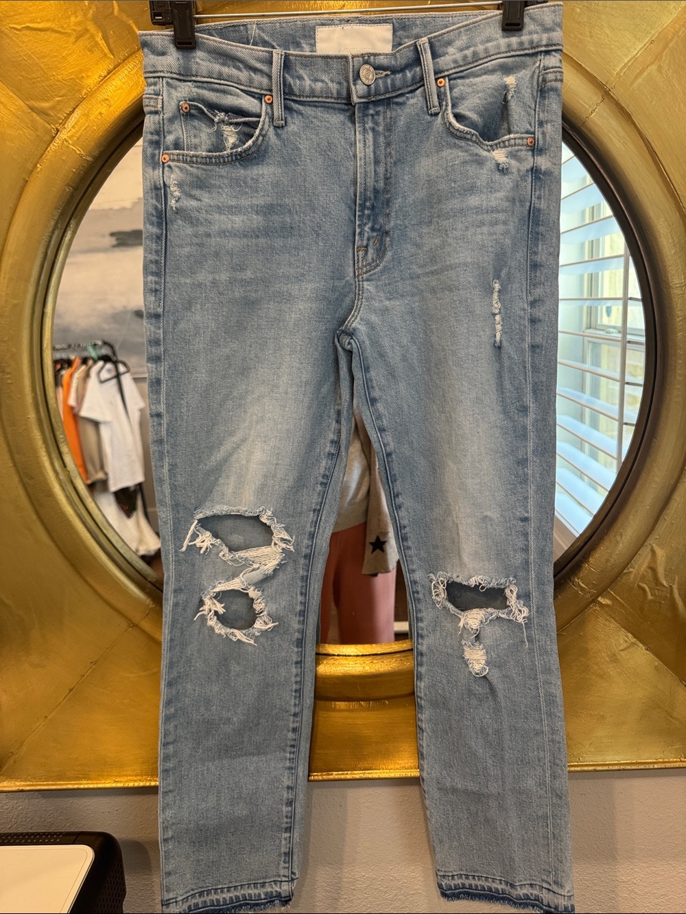 Mother The Rascal Ankle Undine Hem Jeans